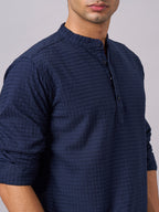 Men's Navy 1 100% Cotton Regular Fit Shirt