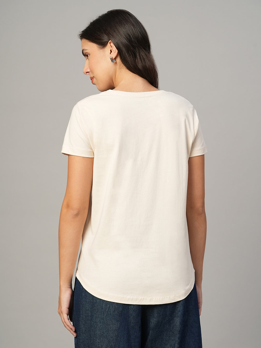 Women's Natural 100% Organic Cotton Regular Fit Tshirt
