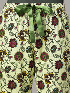 Women's Cream 100% Viscose Regular Fit Pyjama
