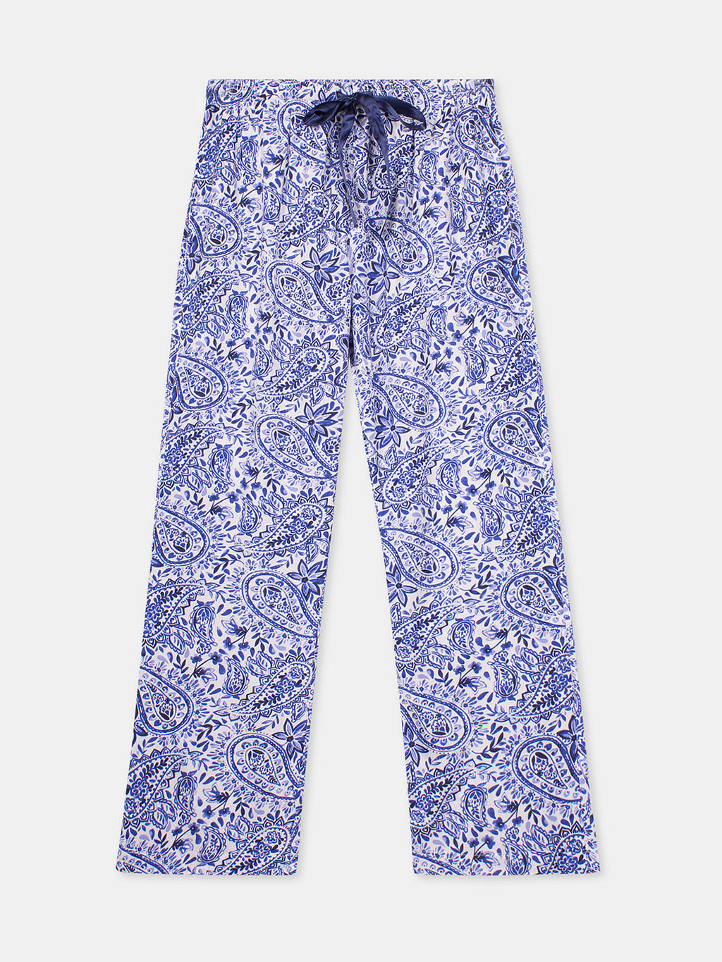 Women's Blue 100% Viscose Regular Fit Pyjama