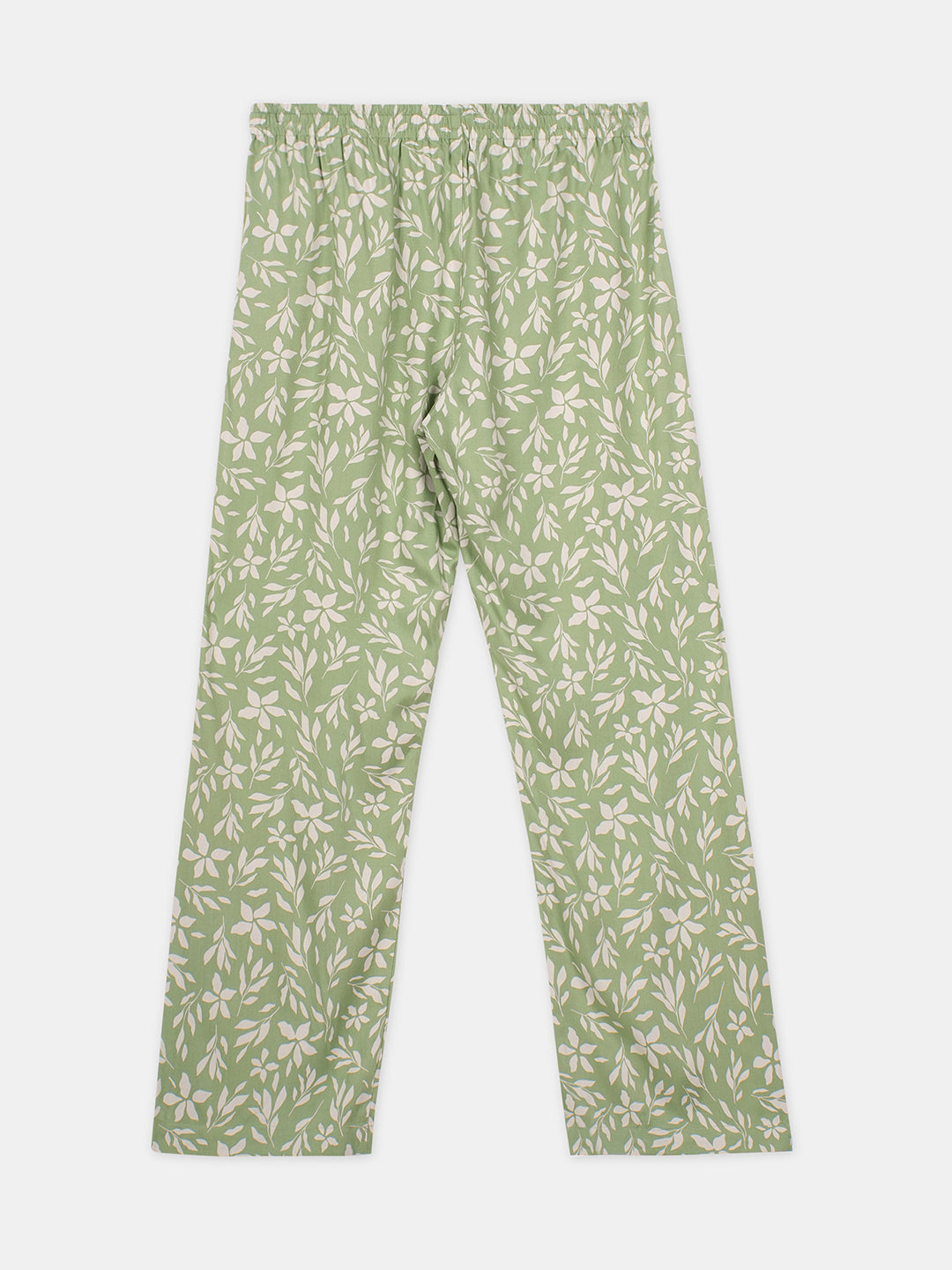Women's Green 100% Viscose Regular Fit Pyjama