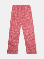 Women's Pink 100% Viscose Regular Fit Pyjama