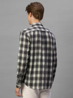 Men's Black 100% Cotton Regular Fit Shirt