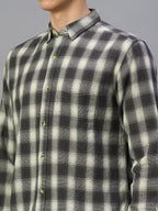 Men's Black 100% Cotton Regular Fit Shirt