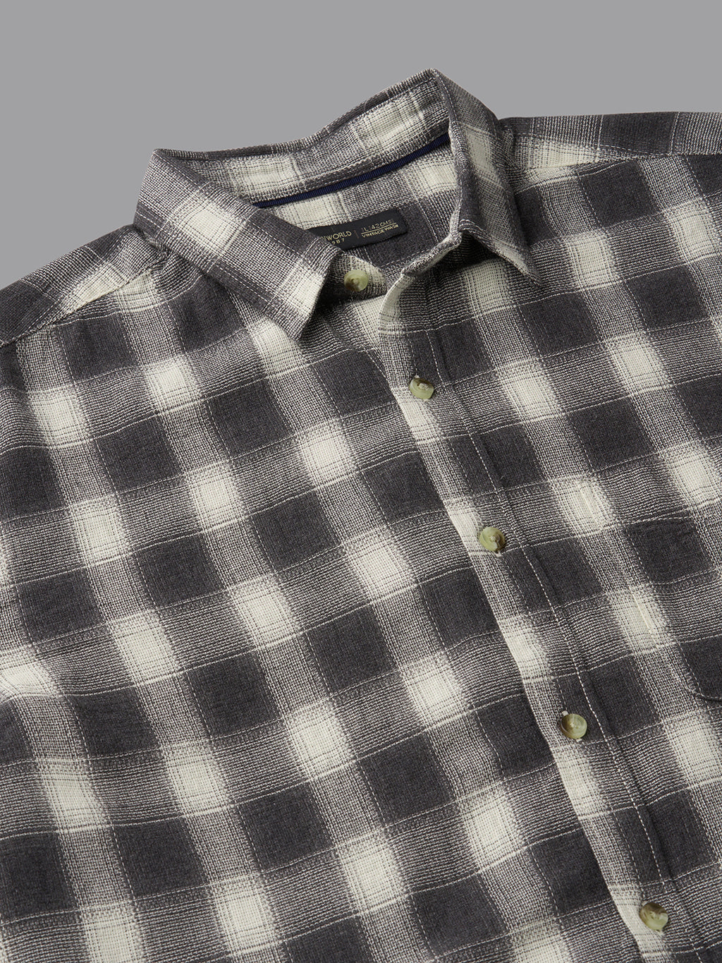 Men's Black 100% Cotton Regular Fit Shirt