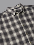 Men's Black 100% Cotton Regular Fit Shirt
