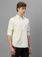 Men's Offwhite 100% Cotton Regular Fit Shirt