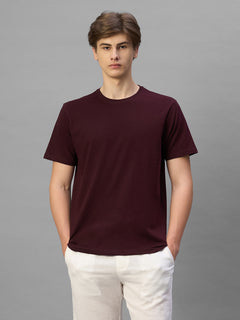 Men's Wine 100% Organic Cotton Regular Fit Tshirt