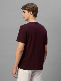 Men's Wine 100% Organic Cotton Regular Fit Tshirt