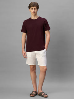 Men's Wine 100% Organic Cotton Regular Fit Tshirt