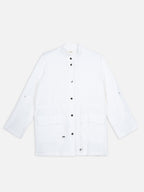 Women's Offwhite 100% Cotton Regular Fit Jacket