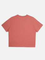Women's Red 100% Organic Cotton Regular Fit Tshirt