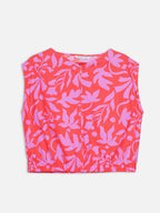 Women's Pink 100% Cotton Regular Fit Blouse