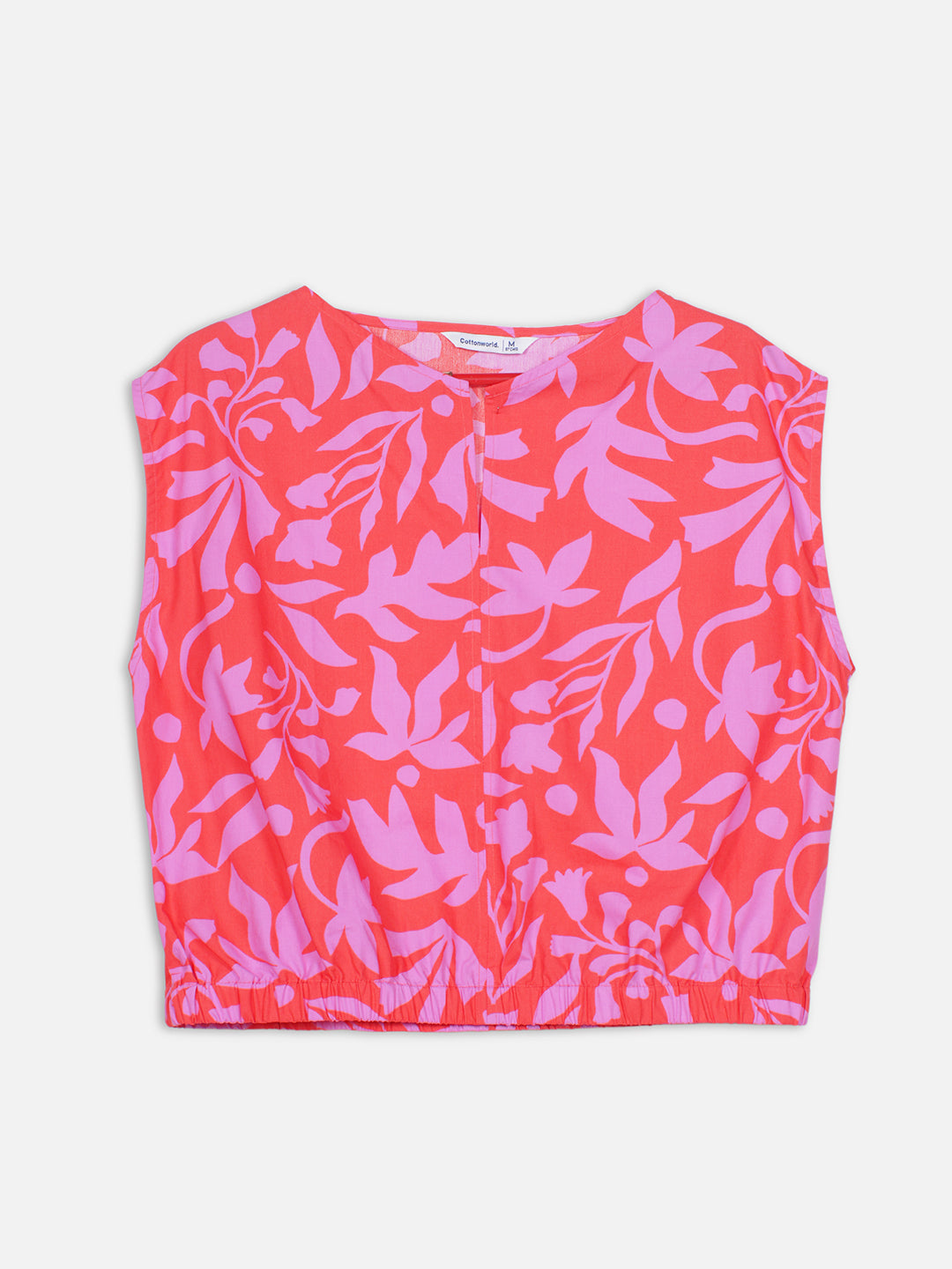 Women's Pink 100% Cotton Regular Fit Blouse