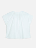 Women's Offwhite 100% Cotton Regular Fit Blouse