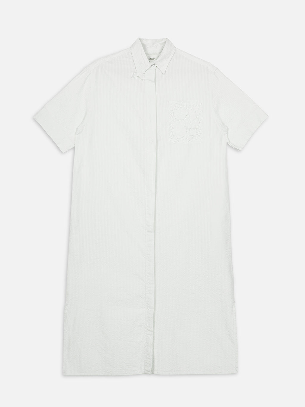 Women's Offwhite 100% Cotton Regular Fit Dress