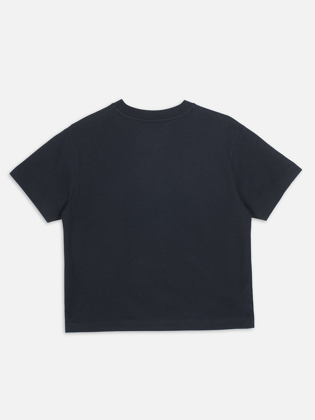 Women's Navy 100% Organic Cotton Regular Fit Tshirt