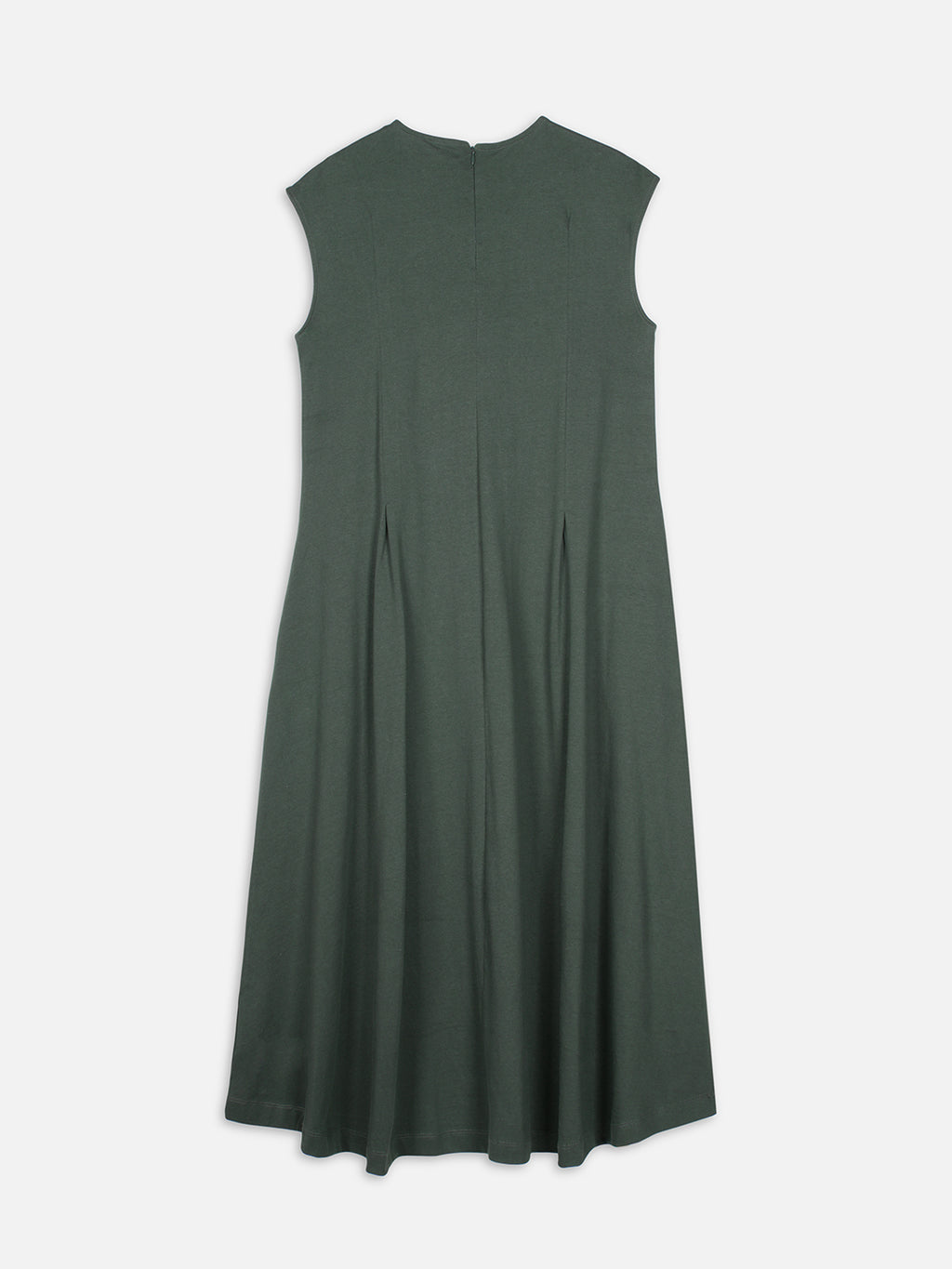 Women's Green 100% Organic Cotton Regular Fit Knit Dress