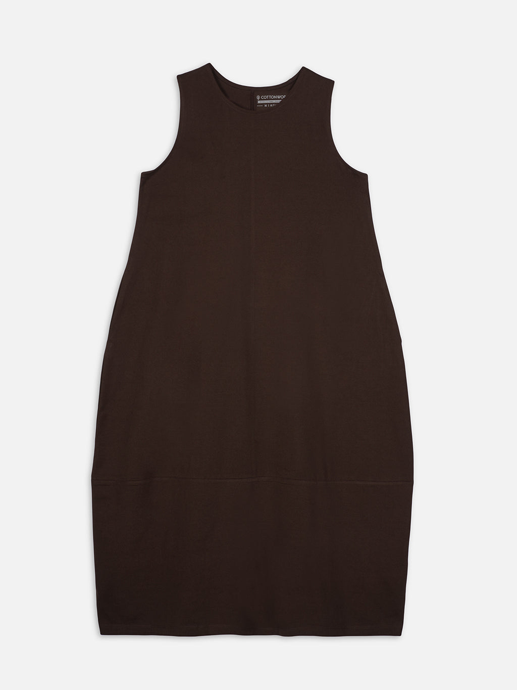 Women's Brick 100% Organic Cotton Regular Fit Knit Dress
