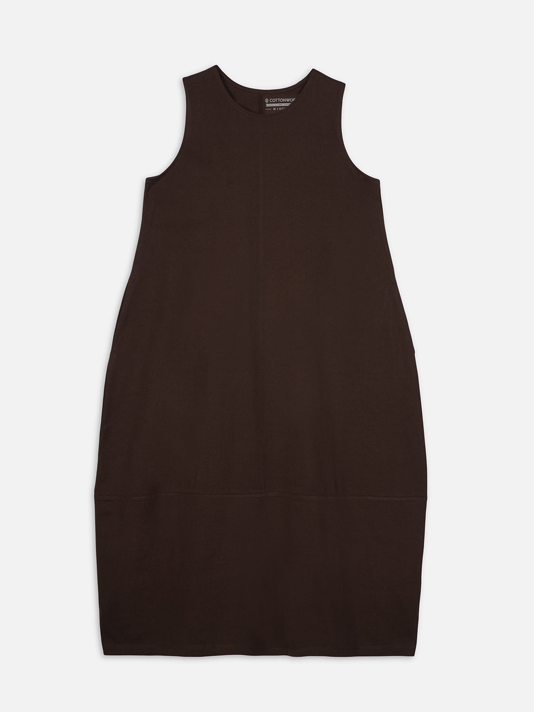 Women's Brick 100% Organic Cotton Regular Fit Knit Dress