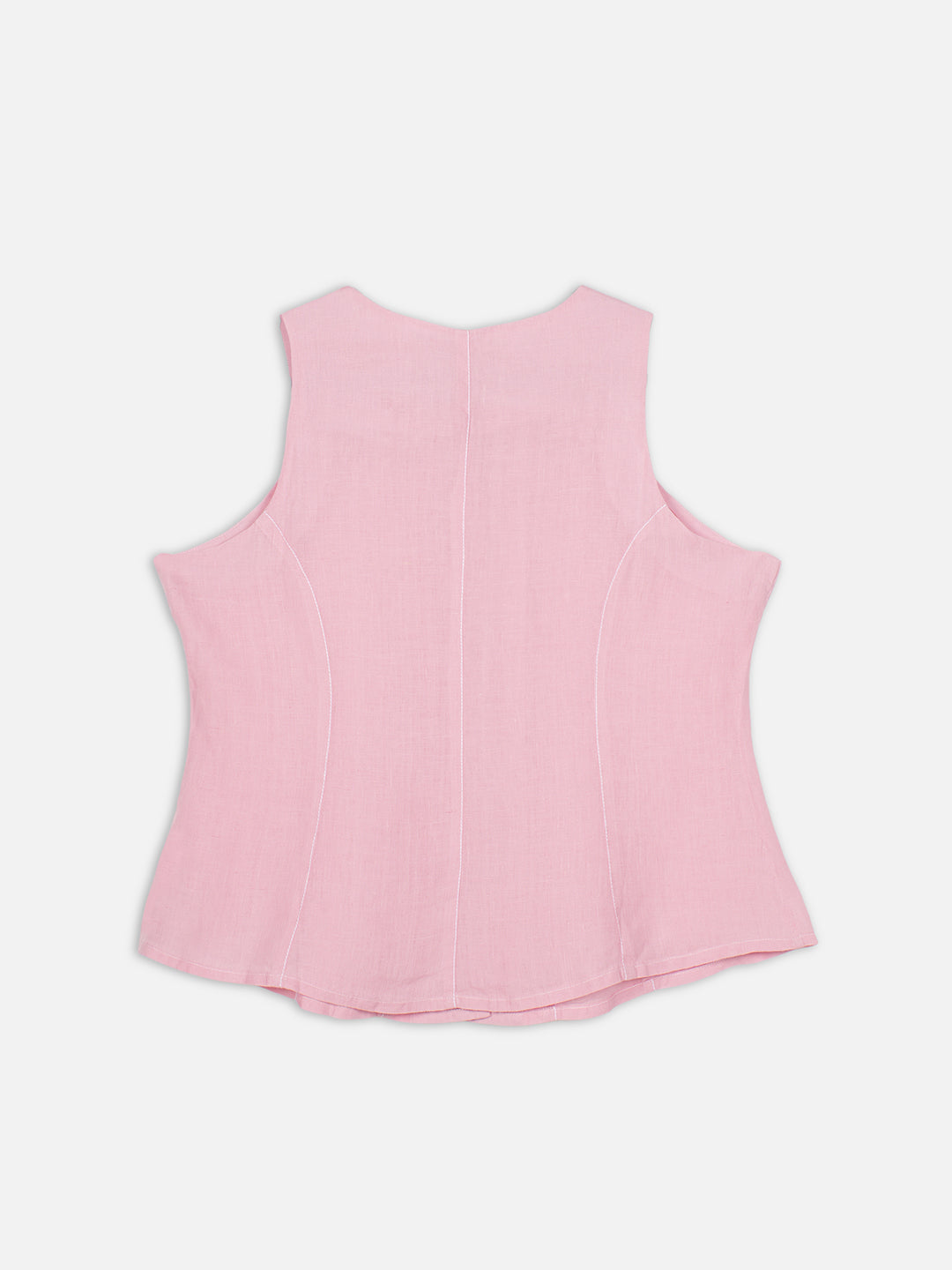 Women's Rose 100% Linen Regular Fit Blouse