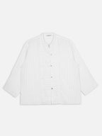 Women's Offwhite 100% Linen Boxy Fit Blouse