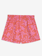Women's Pink 100% Cotton Regular Fit Shorts