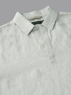 Men's Natural 100% Linen Regular Fit Shirt