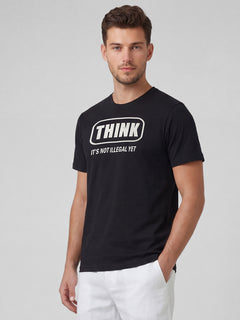 Men’s Organic Cotton Regular Fit Round Neck T-Shirt Black