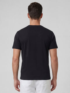 Men’s Organic Cotton Regular Fit Round Neck T-Shirt Black