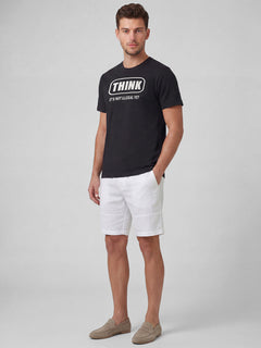 Men’s Organic Cotton Regular Fit Round Neck T-Shirt Black