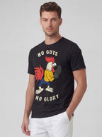 Men's Black 100% Organic Cotton Regular Fit Tshirt