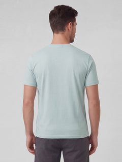 Men’s Organic Cotton Regular Fit Round Neck Graphic T-Shirt Grey