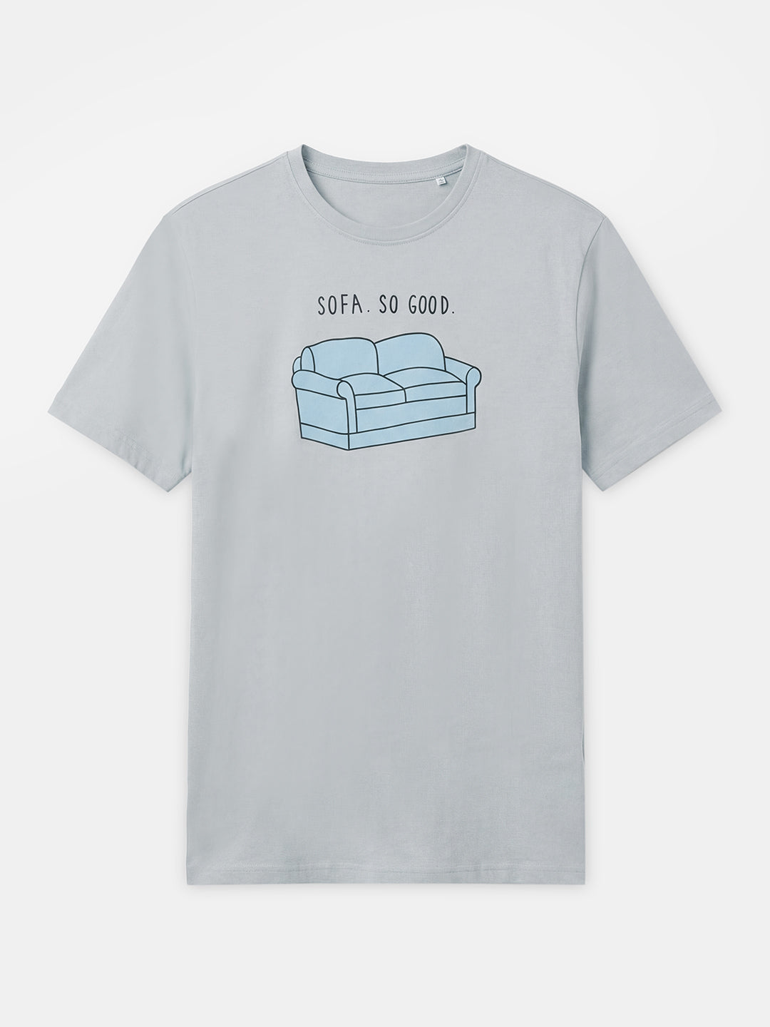 Men's Grey 100% Organic Cotton Regular Fit Tshirt