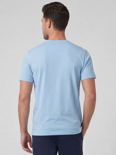 Men’s Organic Cotton Regular Fit Round Neck T-Shirt Blue