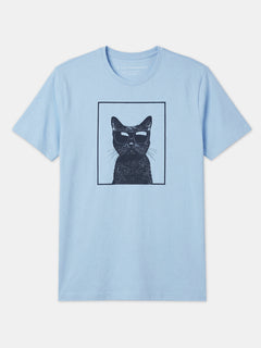 Men’s Organic Cotton Regular Fit Round Neck T-Shirt Blue