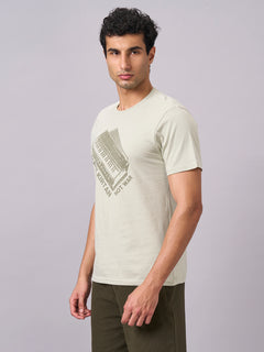 Men’s Organic Cotton Regular Fit Half Sleeve T-Shirt Green