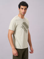 Men's Green 100% Organic Cotton Regular Fit Tshirt