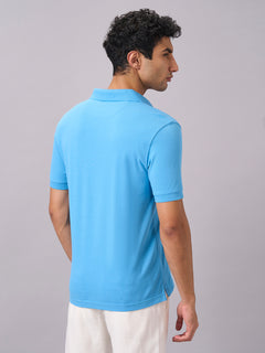 Men’s Organic Cotton Regular Fit Polo T-Shirt Blue