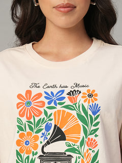 Women's Natural 100% Organic Cotton Regular Fit Tshirt