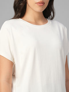 Women's Natural Cotton Bamboo Elastane Relax Fit Tshirt