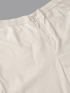 Men's Offwhite 100% Cotton Regular Fit Pant