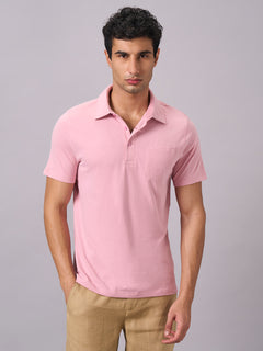 Men’s Organic Cotton Regular Fit T-Shirt Light Pink