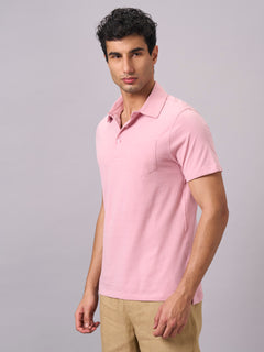 Men’s Organic Cotton Regular Fit T-Shirt Light Pink
