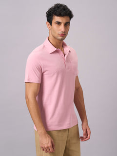 Men’s Organic Cotton Regular Fit T-Shirt Light Pink