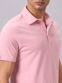 Men’s Organic Cotton Regular Fit T-Shirt Light Pink