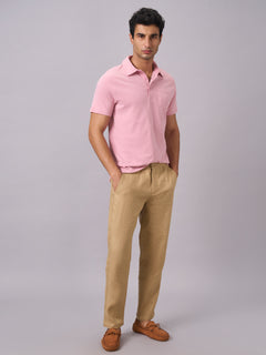 Men’s Organic Cotton Regular Fit T-Shirt Light Pink
