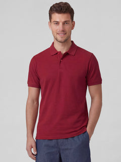 Men’s Organic Cotton Regular Fit Half Sleeve T-Shirt Red