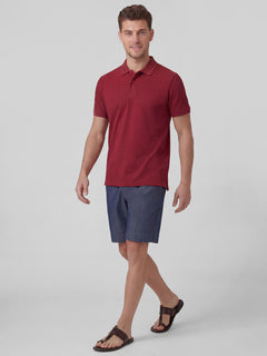 Men’s Organic Cotton Regular Fit Half Sleeve T-Shirt Red