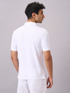 Men's White 100% Organic Cotton Regular Fit Tshirt